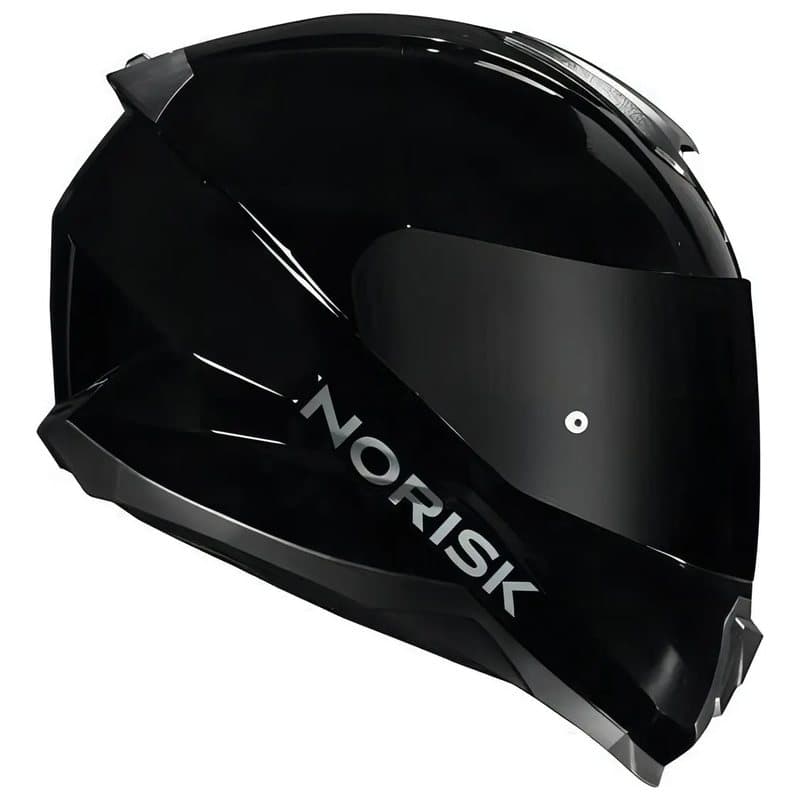 Capacete Norisk Razor preto brilho, foto do anúncio no Mercado Livre